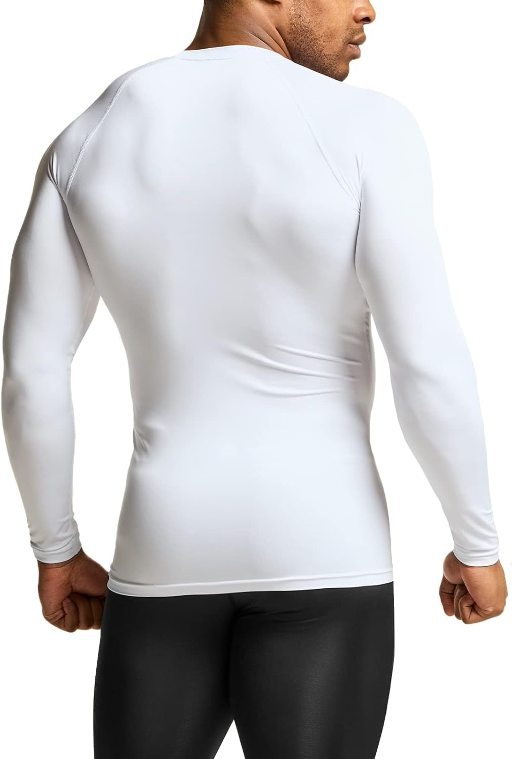 Men'S UPF 50+ Compression Shirts, Cool Dry Long Sleeve Athletic Tops, Sports Baselayer Workout Shirt